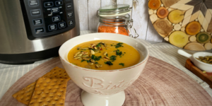 Supă cremă de linte roșie cu cartof dulce și ghimbir by Flavia Hirișcău